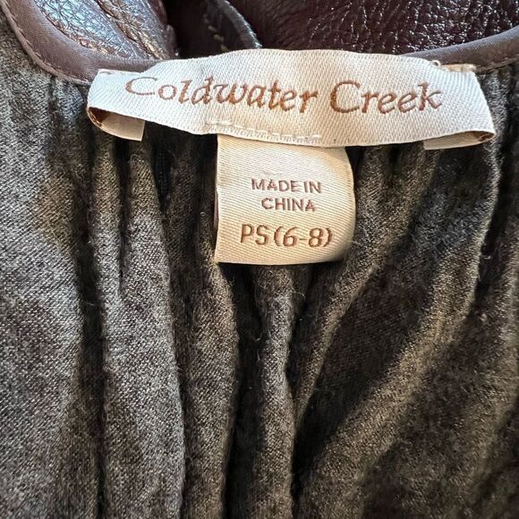 Coldwater Creek size PS(6-8) gray sequin embellished tank top - Picture 7 of 7